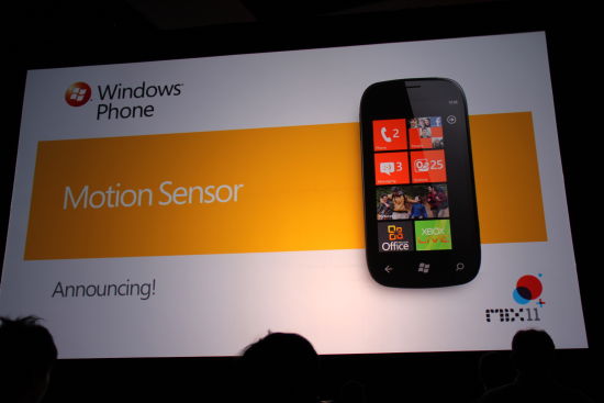 最新的Windows Phone 7將支持動作感應 最新的Windows Phone 7將支持動作感應