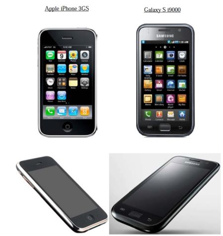 蘋果在訴狀中將iPhone 3GS與三星i9000進行對比 蘋果在訴狀中將iPhone 3GS與三星i9000進行對比